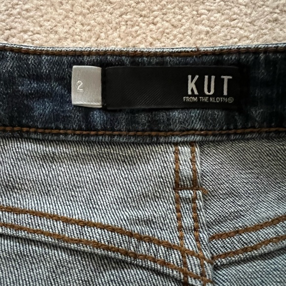 Kut From The Cloth Connie High Low Hem Denim Skirt - Color Blue Size 2 - Picture 9 of 9